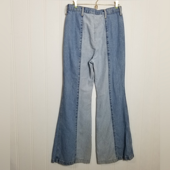 Wrangler Two-Tone Flare Jeans - Light Blue and Blue ' - Picture 8 of 15